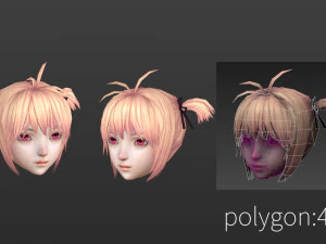 Hair style 06 3D Model