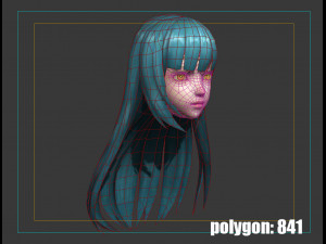 Hair style 07 Modèle 3D