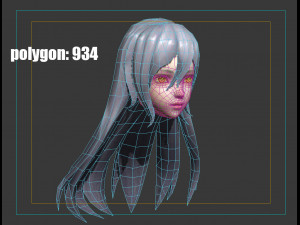 Hair style 07 Modèle 3D