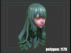 Hair style 07 Modèle 3D