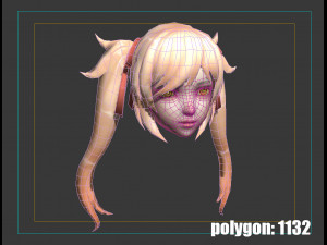 Hair style 07 Modèle 3D