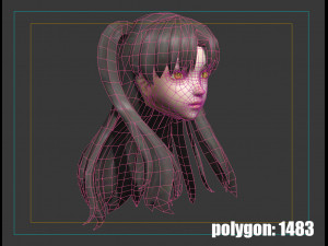 Hair style 07 Modèle 3D