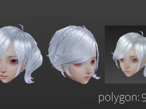 Hair style 02 3D Model