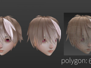 Hair style 02 3D Модель