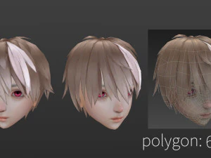 Hair style 02 3D Model