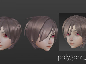 Hair style 02 3D Модель