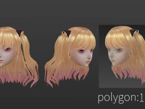 Hair style 02 3D Model