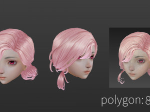 Hair style 02 3D Модель