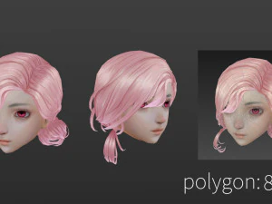 Hair style 02 3D Model