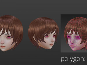 Hair style 03 Model 3D