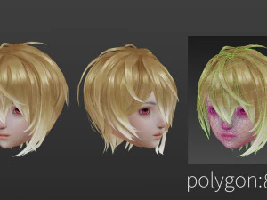 Hair style 03 3D Model