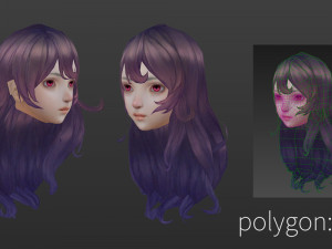 Hair style 04 Model 3D