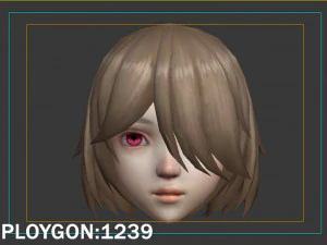 Hair style 08 3D Model