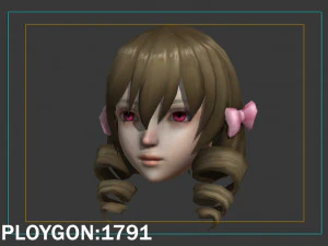 Hair style 08 3D Model