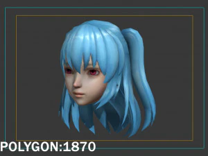 Hair style 08 3D Model