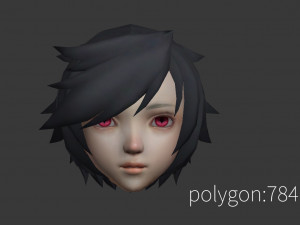 Hair style 09 Model 3D