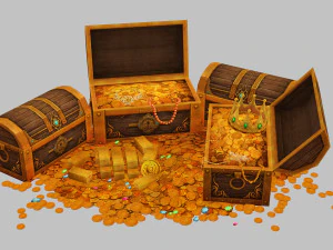 Treasure box 3D Model