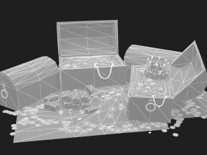 Treasure box 3D Model