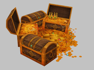 Treasure box 3D Модель