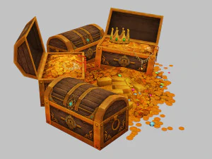 Treasure box 3D Model