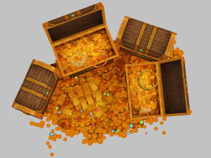 Treasure box 3D Model