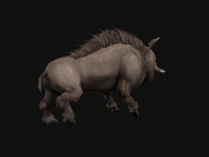 Animated boar 3D Model