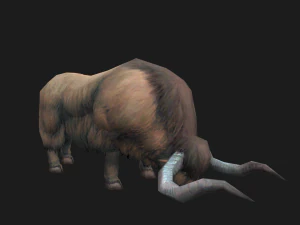 Animated yak 3D Model