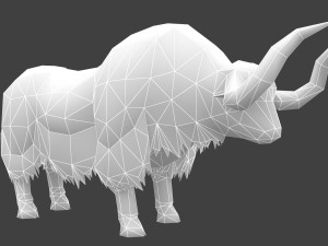 Animated yak Modelo 3D