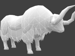 Animated yak 3D Model