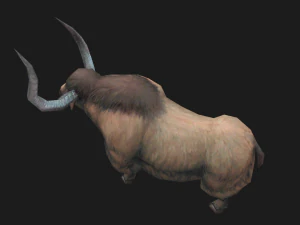 Animated yak 3D Model