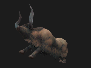 Animated yak Modelo 3D
