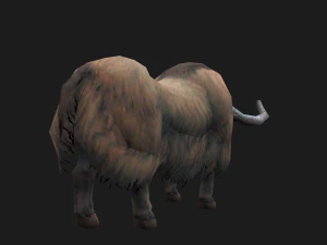 Animated yak 3D Model