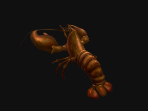 Animated crayfish 3D मॉडल
