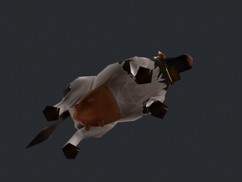 Animated cow 3D Model