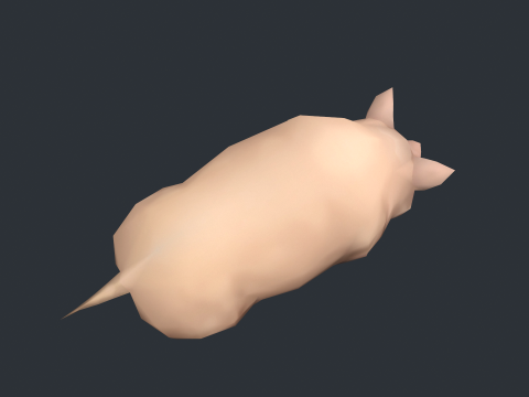 Animated pig swine 3D Model