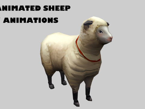 Animated sheep Model 3D