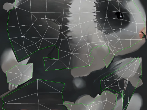 Animated low-poly rabbit 3D Model