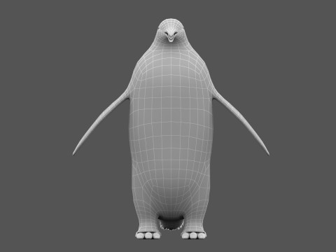 Animated penguin 3D Model