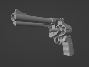 Revolver magnum 44 smith wesson 3D 모델