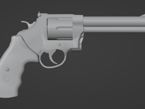 Revolver magnum 44 smith wesson 3D 모델
