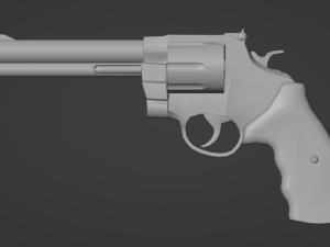 Revolver magnum 44 smith wesson 3D 모델
