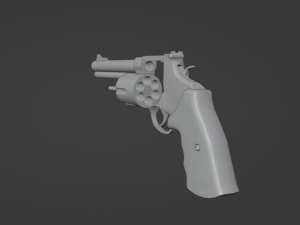 Revolver magnum 44 smith wesson 3D 모델