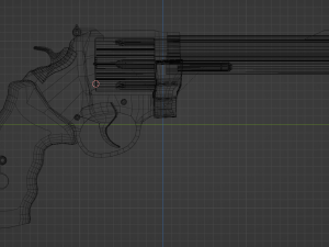 Revolver magnum 44 smith wesson 3D 모델