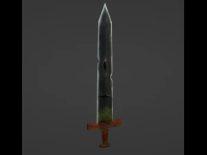 ゲームアセットの剣 3Dモデル