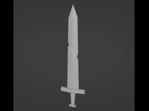 ゲームアセットの剣 3Dモデル