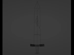 ゲームアセットの剣 3Dモデル