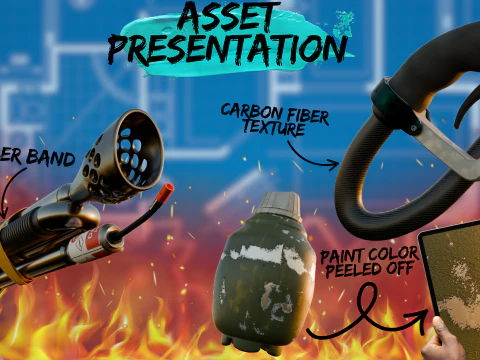 Flamethrower 3D Asset 3D Model