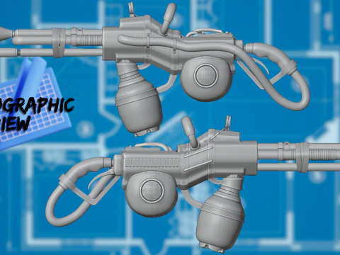 Flamethrower 3D Asset 3D Model