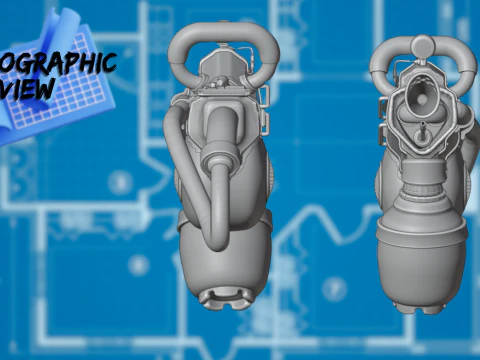 Flamethrower 3D Asset 3D Model