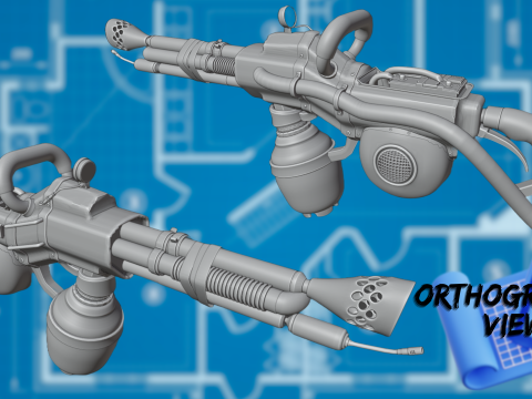 Flamethrower 3D Asset 3D 모델